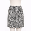 Skirt - Sourpuss - Leopard Print Pencil Gray Fitted Retro