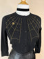 Spiderweb Cardigan in Black
