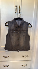Custom Lynyrd Skynyrd Denim Vest with Graphic Patch Size Small