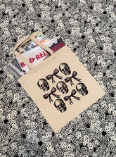 Album Tote Bag w/ Skull and Bows