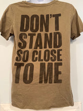 The Police " DONT STAND SO CLOSE TO ME" Tee Shirt Size Medium Distressed