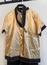 Vintage Miss Fashion Japanese Pajama Suit w/ Belt Size 34