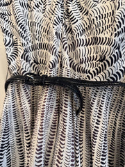 Vintage Striped Dress with Side Zipper Size Extra Small/ Small