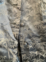 Vintage Japanese Green Bamboo Dress With Top Coat Size Extra Small/ Smalll