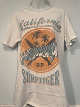 Pre-Owned Odd People California Surf Tiger Tee Shirt Size Small
