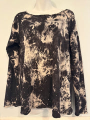 Pre-Owned Hem & Thread Distressed Back Zipper Long Sleeve Size Small