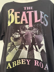 Pre-Owned Blinged Out Beatles Abbey Road Tee Shirt Size Large