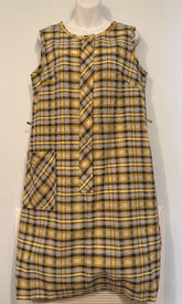 Vintage Romar Leisurely Living Plaid Dress Size Medium