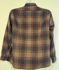 Vintage Pendleton Virgin Wool Button Up RED/GREEN/BLACK Size Medium