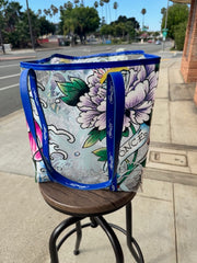 NWT ED HARDY PVC CLEAR TOTE BAG "BEYONCE'" WITH BADGE CARRIER