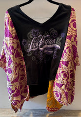 Custom Las Vegas Harley Davidson Quilt and T Shirt Collaboration made by "GRANNY D" OSFM