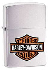 Zippo Harley-Davidson Logo Brushed Chrome Lighter