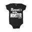 2006-Black White Mommy's Little Monster Baby Bodysuit
