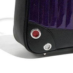 Lux de Ville Black and Poisonous Purple Sparkle Hotrod Tote medium