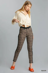 UMGEE Leopard Print Skinny Pants