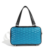 Lux de Ville Black and Villain Blue Sparkle Speedster Tote