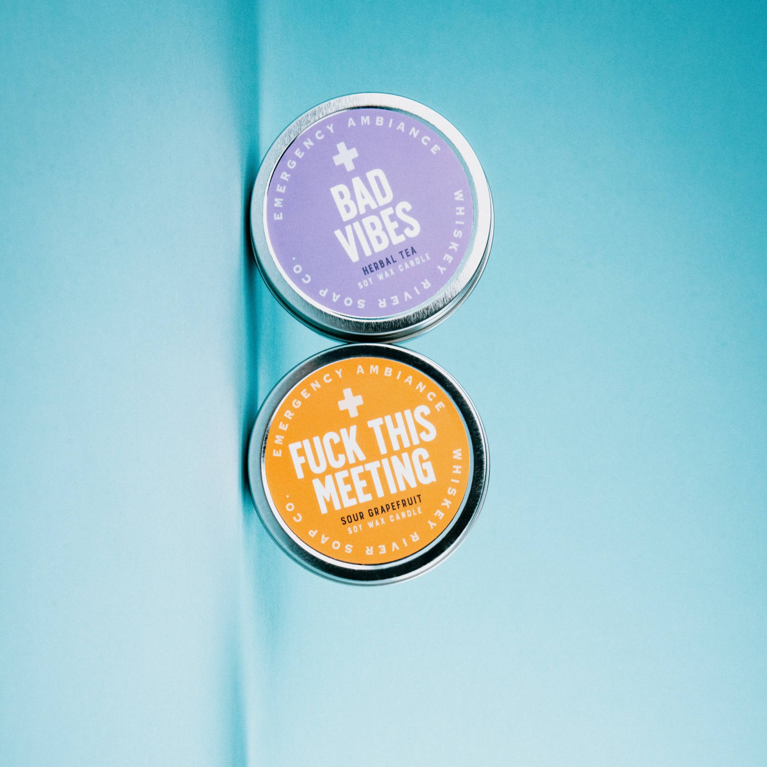 Fuck This Meeting Emergency Ambiance Travel Tin | Funny Candle