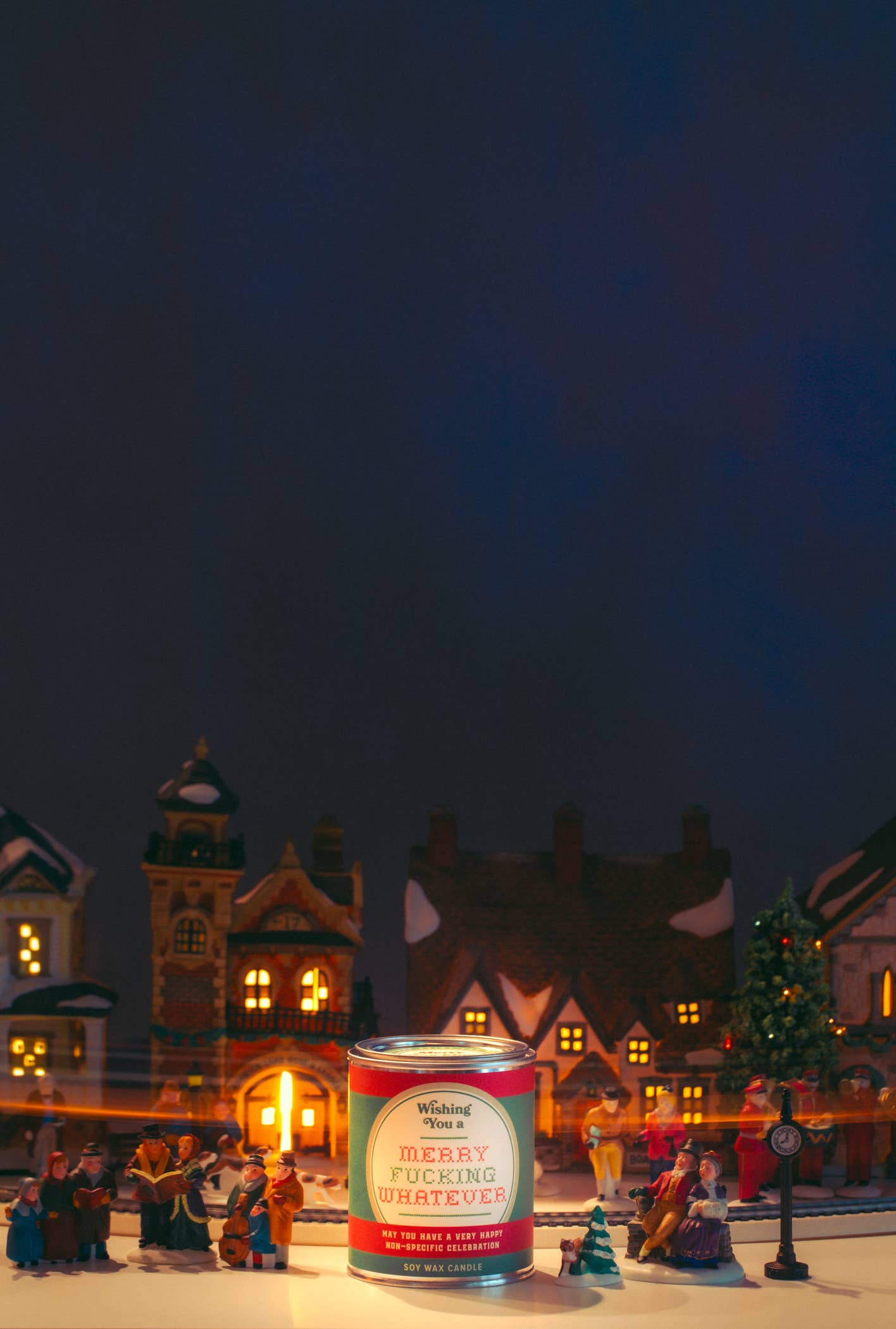 Merry Fucking Whatever Paint Can | Funny Christmas Candle