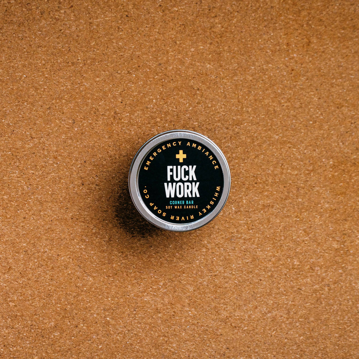 Fuck Work Emergency Ambiance Travel Tin | Funny Candle