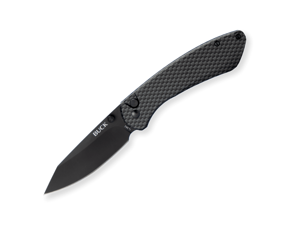 Buck Knives 744 Sovereign Knife Black Carbon Fiber