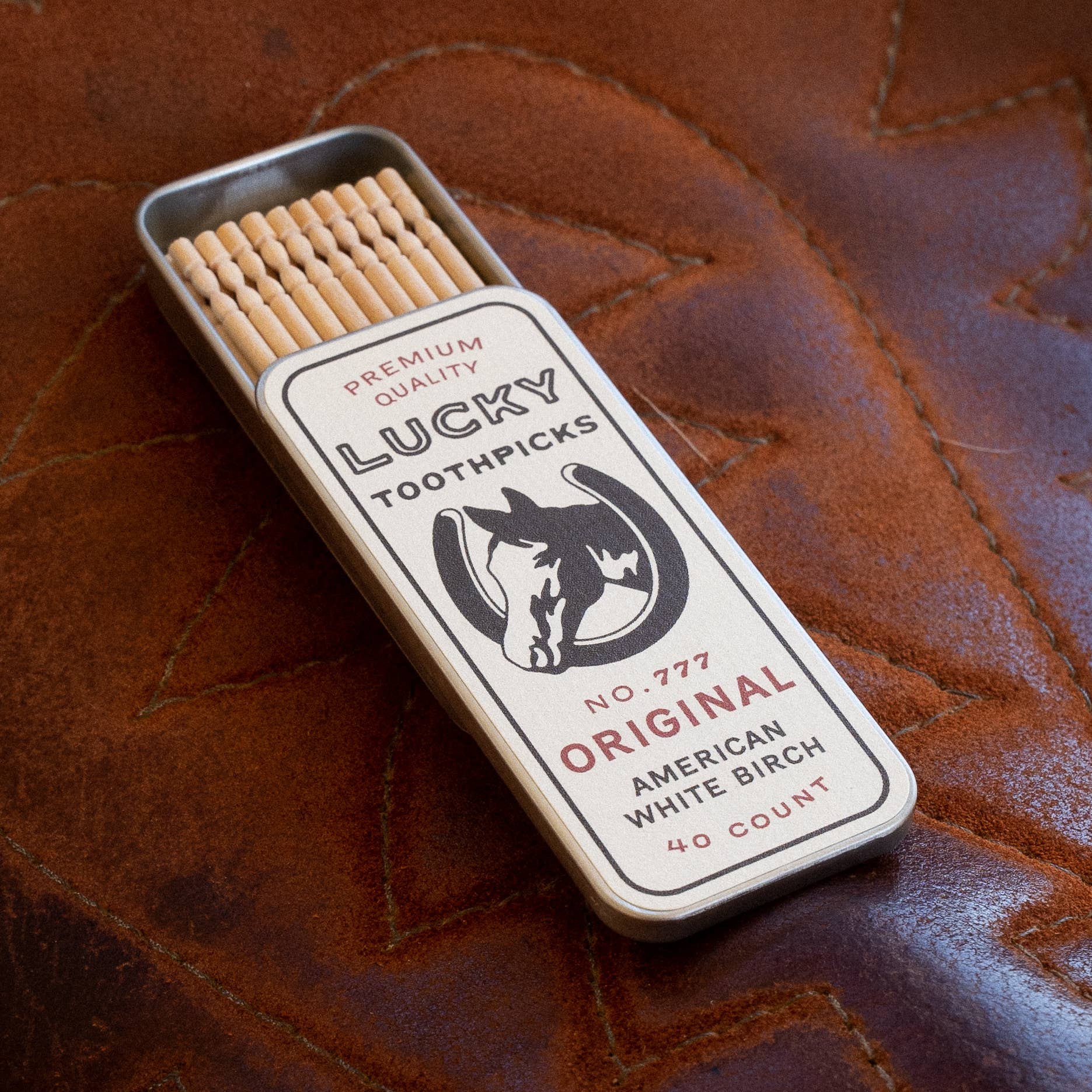 LUCKY TOOTHPICKS ORIGINAL 40 COUNT TIN