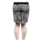 Skirt - Sourpuss -  Leopard Print Pencil Gray Fitted Retro
