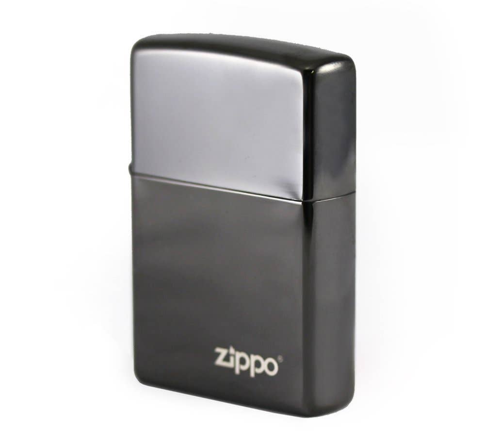 Zippo Ebony w/Logo Lighter, Black High Polish #24756ZL Secondary image
