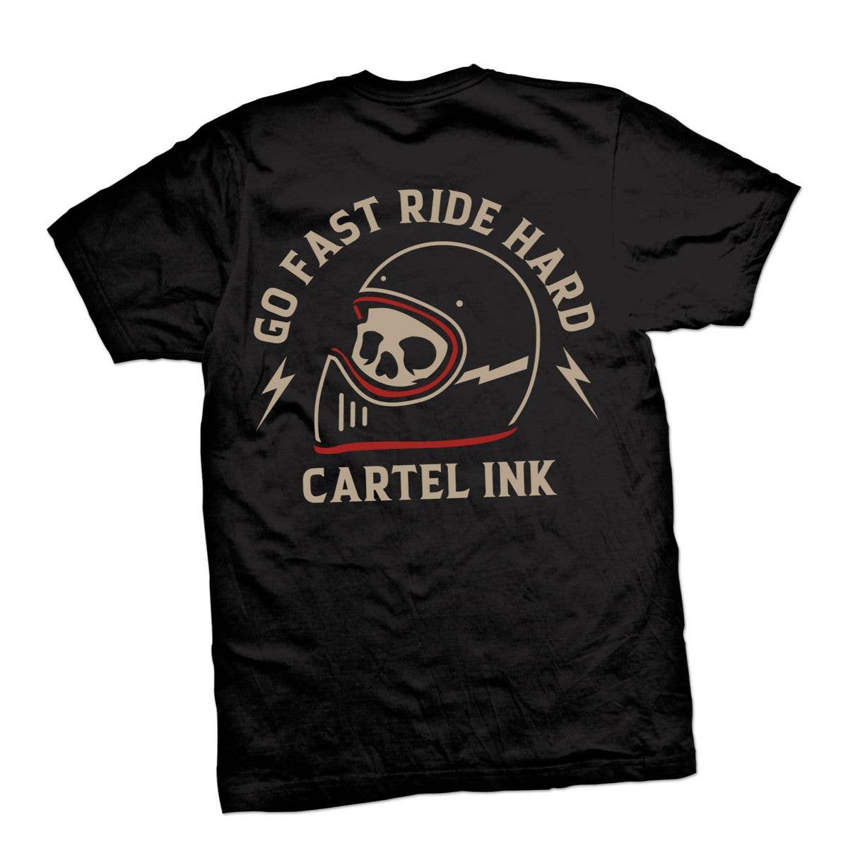 5613-BLACK CREAM RED | Go Fast Ride Hard Moto Main image