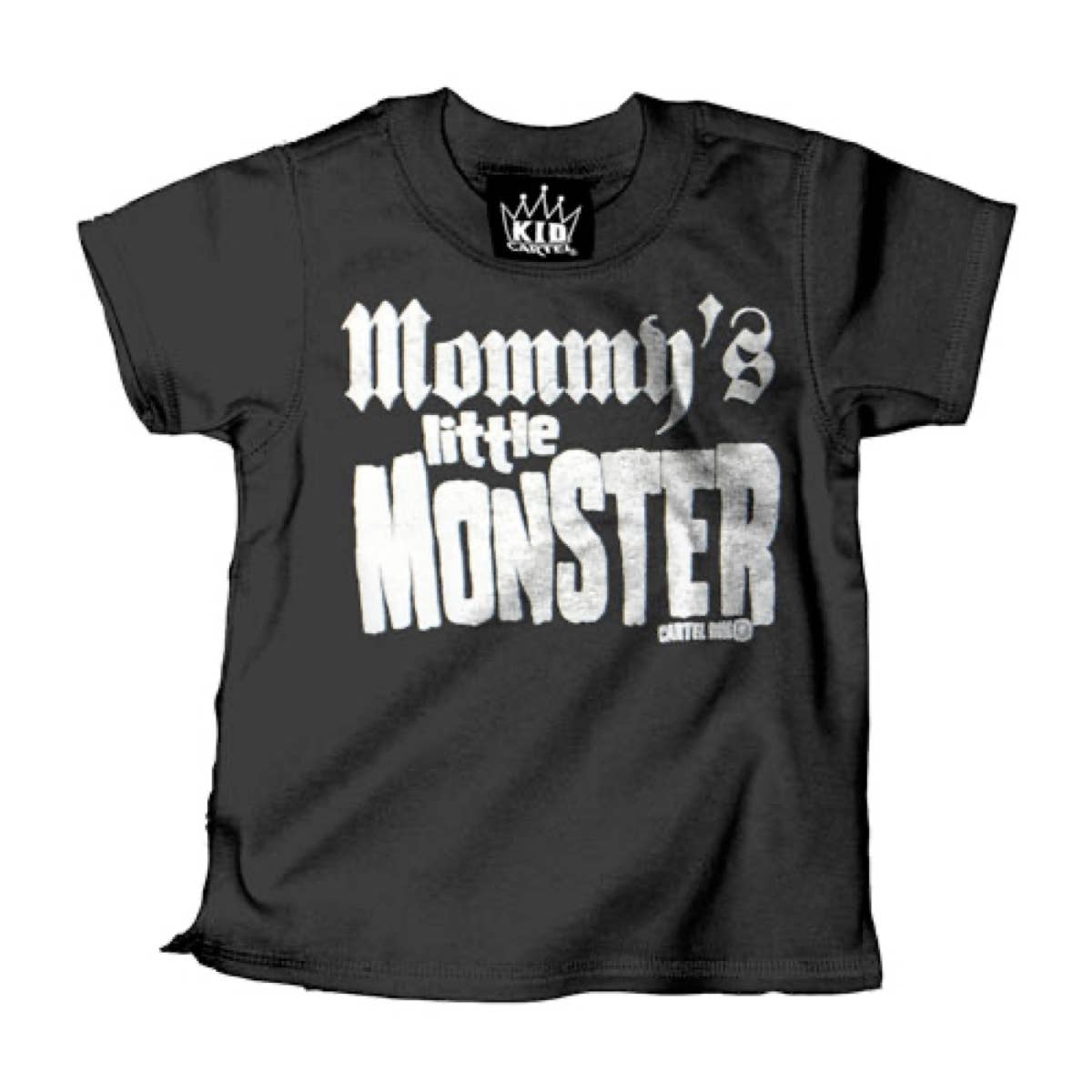 1006-BLACK WHITE | Mommy's Little Monster Main image