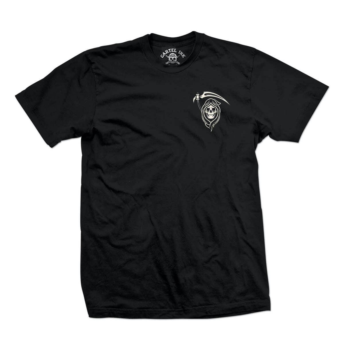 5814-BLACK GREY WHITE | Too Dead To Care* | Men's T-Shirt