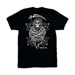 5814-BLACK GREY WHITE | Too Dead To Care* | Men's T-Shirt