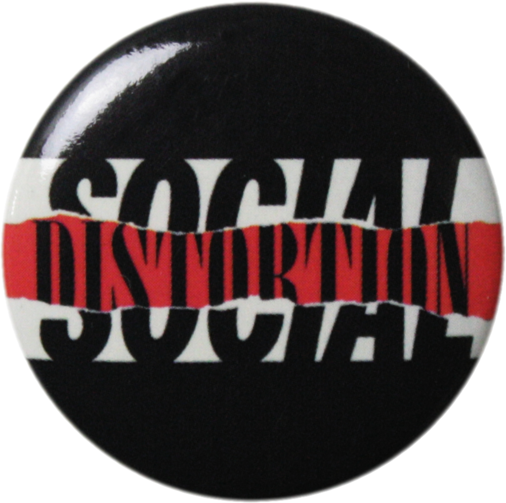 1.25" Button - Social Distortion - Ripped - Rock Music Band