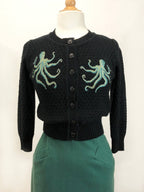 NWT The Waltz Of The Octopus Cropped Cardigan in Black