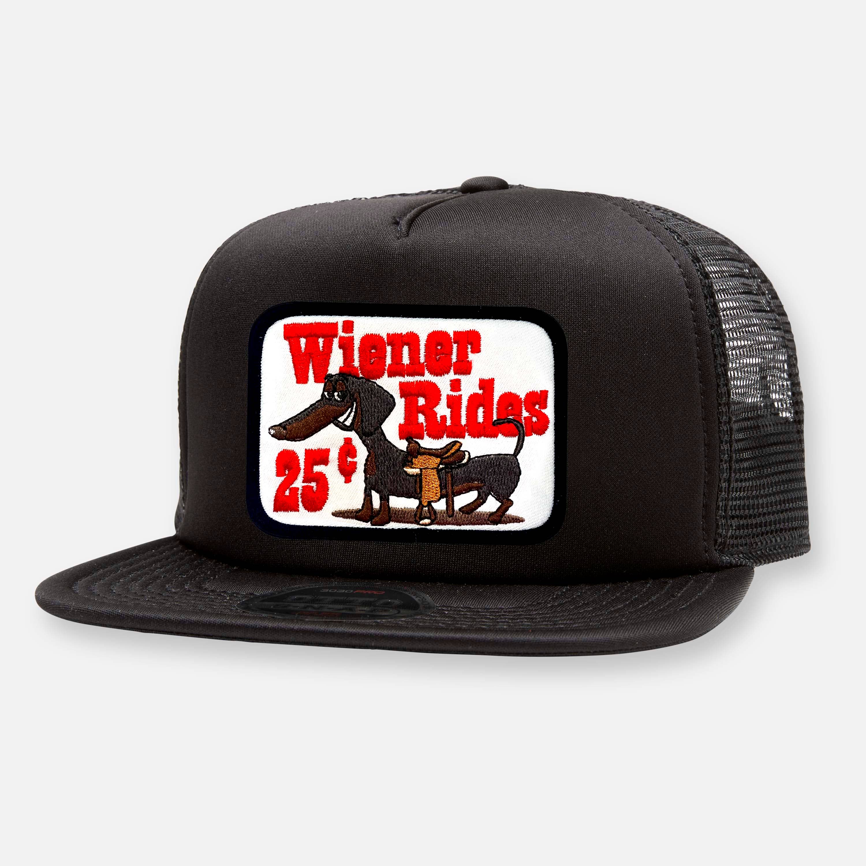 WIENER RIDES FLAT BILL PATCH HAT Main image