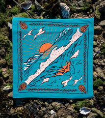 "Volcano And Sea" Bandana