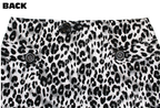 Skirt - Sourpuss -  Leopard Print Pencil Gray Fitted Retro