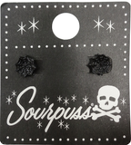 Earrings - Sourpuss -  Black Spider Web