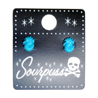 Earrings - Sourpuss -  Blue Seahorse