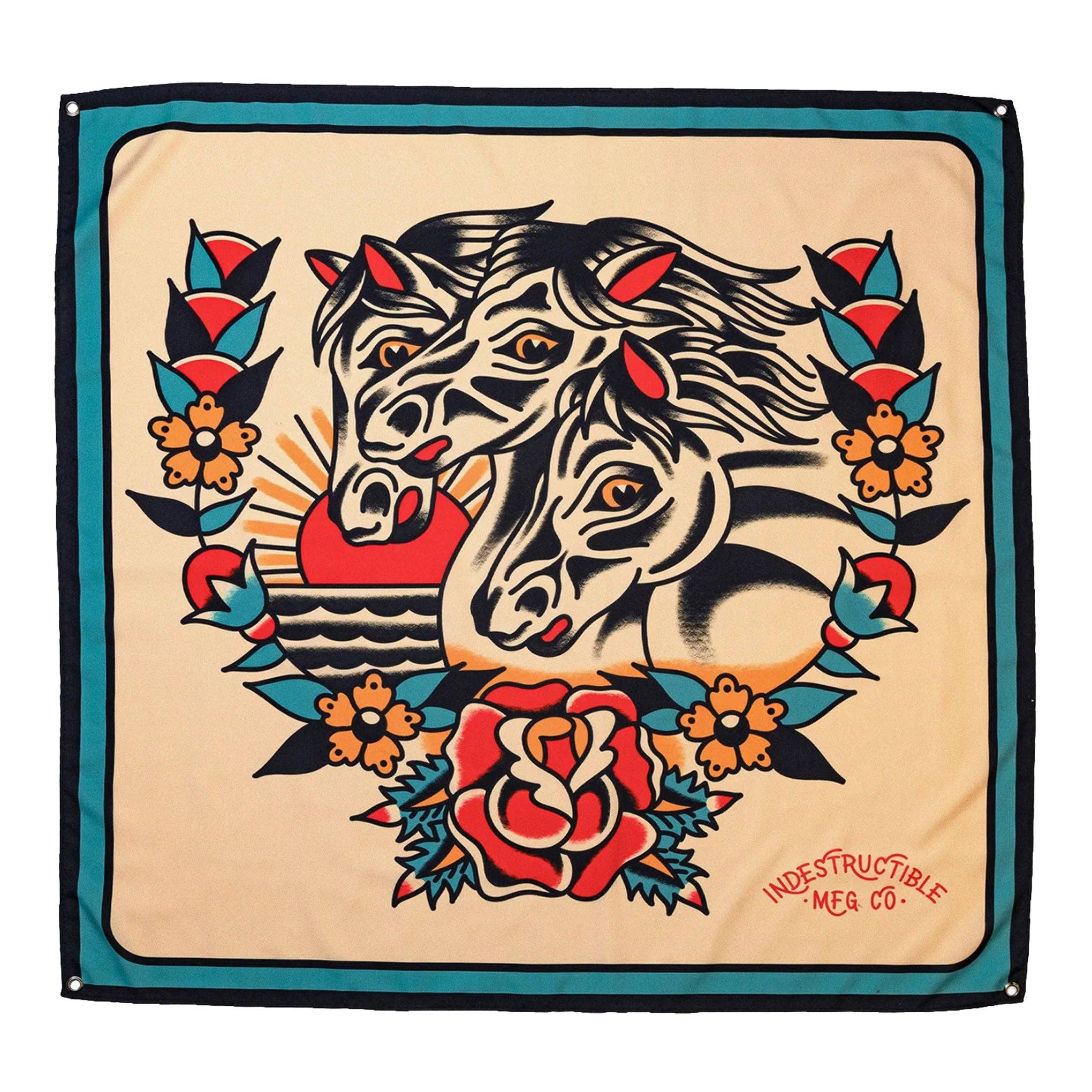 INDESTRUCTIBLE Pharaoh's Horses Flag