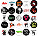 Punk bands #2 x 25 1"inch(25mm) pins record store rock shirt