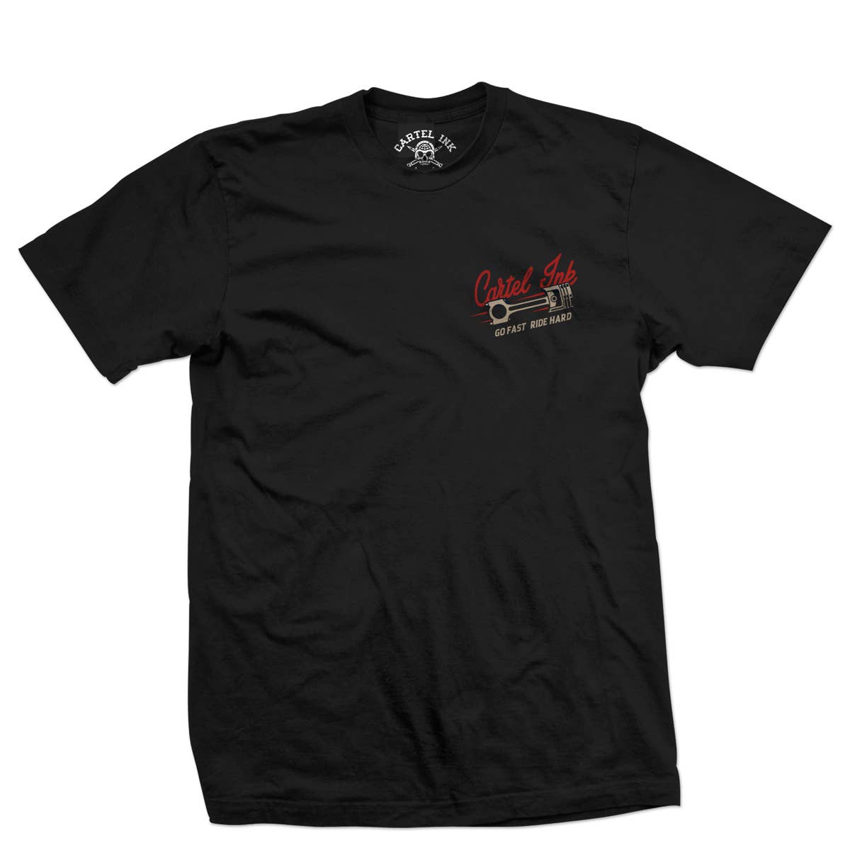 5619-BLACK CREAM RED | Go Fast Ride Hard Pistons