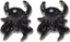 Earrings - Sourpuss -  Black Spider Studs
