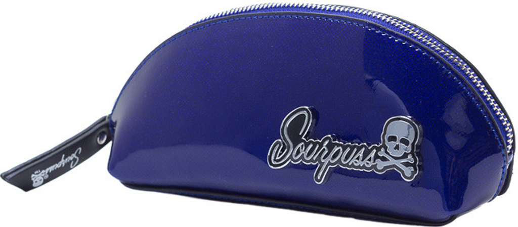 Makeup Bag - Sourpuss - Blue Super Floozy Retro 1950s Vibe