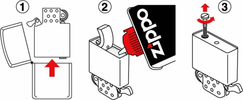 Zippo 6-Piece Flint Dispenser for Lighters, Carded #2406N