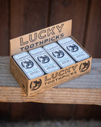 LUCKY TOOTHPICKS Cool Mint 30 COUNT TIN