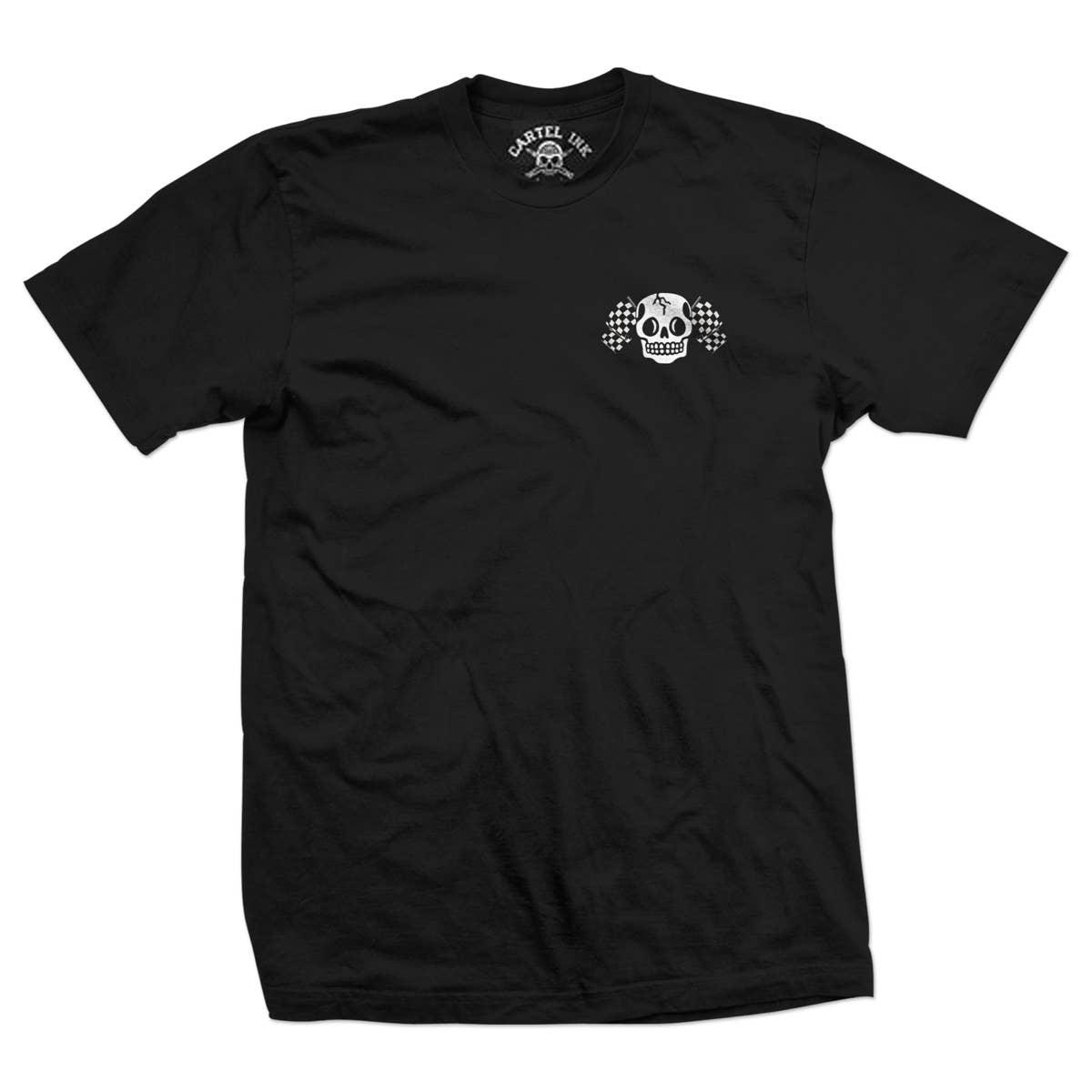 5829-BLACK WHITE | Live Fast Fight Hard | Men's T-Shirt