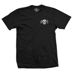 5829-BLACK WHITE | Live Fast Fight Hard | Men's T-Shirt