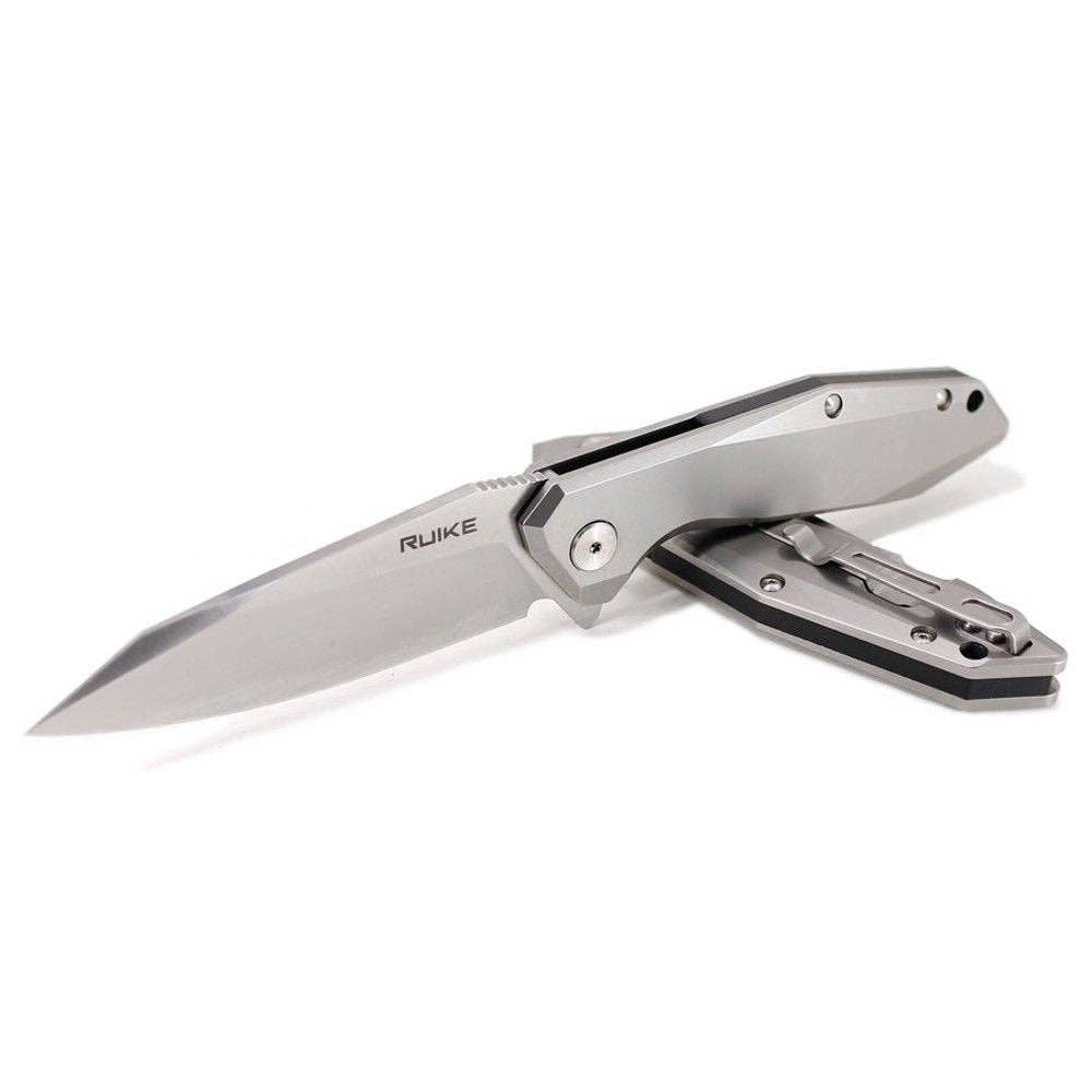 Ruike Large Folding Knife Stainless Steel Safety Lock