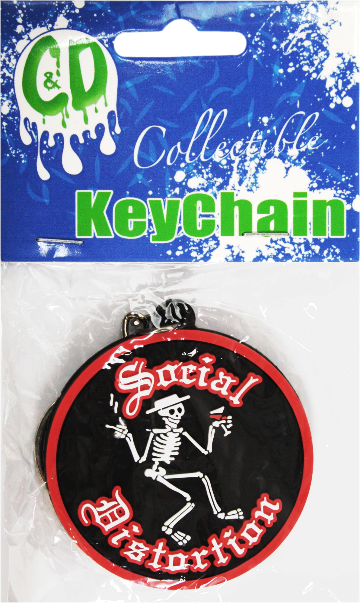 Rubber Keychain - Social Distortion - Dancing Skeleton