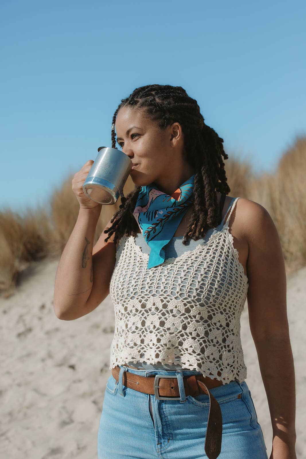 "Volcano And Sea" Bandana